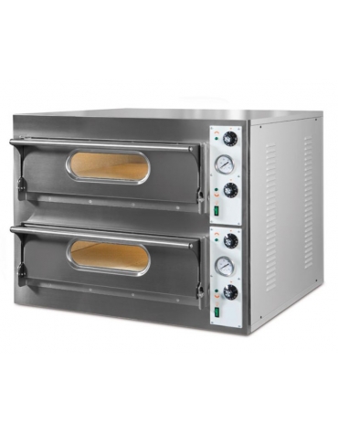 Forno per pizzeria elettrico da 4 pizze - Camera cm 66x66x14h