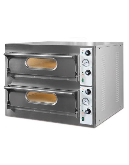 Forno per pizzeria elettrico da 4 pizze - Camera cm 66x66x14h