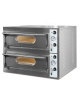 Forno elettrico per pizza  professionale 2 Camere da 4+4 pizze - N° 2 Camere da cm 72x72x14h