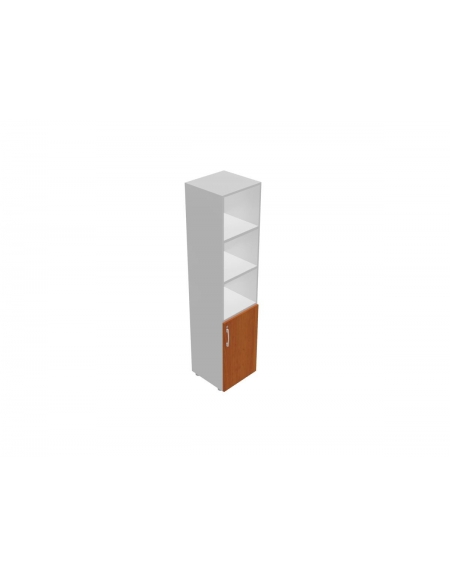 Contenitore alto giorno con anta in legno bassa - cm 90x45x196h