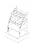ELEMENTO PORTA PANE / POSATE / TOVAGLIE / VASSOI PER SELF SERVICE - CM 82X80X170H