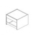 ELEMENTO PORTA PANE DA APPOGGGIO PER SELF SERVICE - CM 76X60X60H