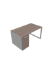 Scrivania ufficio operativa -  con porta docks gamba chiusa - cm 120x80x72h