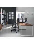 Scrivania ufficio operativa -  con porta docks gamba chiusa - cm 100x80x72h