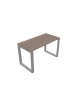 Scrivania dattilo operativa con gamba chiusa ad anello - cm 160x60x72h