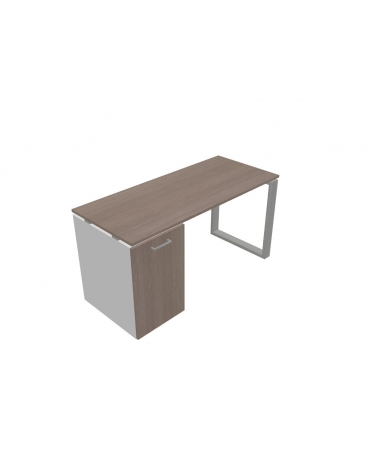 Scrivania dattilo operativa con porta docks gamba chiusa -  cm 100x60x72h