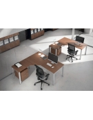 Workstation a L - gamba a U cm 160/160x80/60x72h