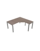 Workstation a L - gamba a U cm 180/180x80/60x72h