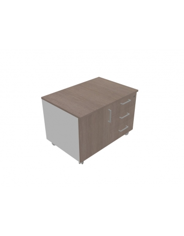 Cassettiera su ruote - tre cassetti cm 84x58x59h