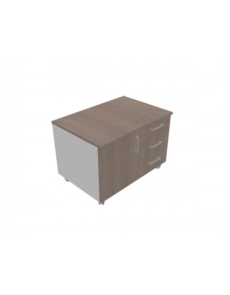 Cassettiera su ruote - tre cassetti cm 84x58x59h
