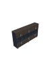 Mobile medio etagere su ruote - cm 240x46x134h