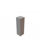 Mobile contenitore medio-alto - anta in legno con serratura sovrapponibile cm 45x45x157h