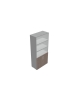 Mobile contenitore alto a giorno-anta legno con serratura cm 90x45x196h