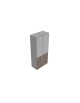 Mobile contenitore alto - vetro-anta legno con serratura cm 90x45x196h