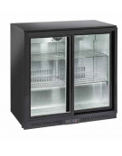 Frigorifero sottobanco orizzontale per bibite con 2 porte scorrevoli - Lt. 201 - temperatura +1°/+10°C - cm 90x52x90h