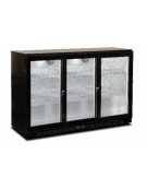 Frigorifero sottobanco orizzontale per bibite 3 porte a battenti- refrigerazione Roll-Bond con ventola +1/+10°C  - cm 135x52x90h