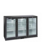 Frigorifero sottobanco orizzontale per bibite 3 porte a battenti- refrigerazione Roll-Bond con ventola +1/+10°C  - cm 135x52x90h
