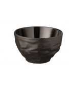 Coppa di riso circolare in melamina colore nero - Diametro cm 11 - Altezza cm 7
