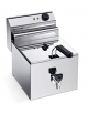 Friggitrice da banco elettrica professionale con rubinetto di scarico Lt 10 Trifase