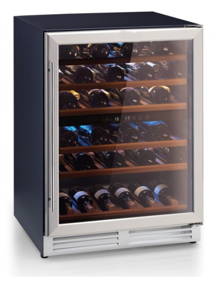 Cantinetta frigo per vino doppia temperatura +5°+12°/ +12+22°C - Capacità  N° 51 Bottiglie - cm 59,5x57,5x85h - Linea freddo - Re