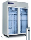 ARMADIO FRIGO STAGIONATURA FORMAGGI 1400 LT - DOPPIA PORTA IN VETRO - TEMPERATURA +6°C +30°C - CM 143,8X81X217H