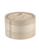 Cuocivapore bamboo - 2 ceste - 1 coperchio - Diametro cm 30