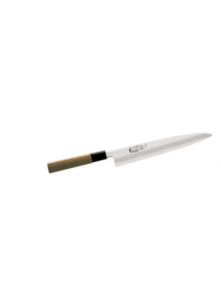 Coltello oroshi in acciaio inox con manico legno - cm 24