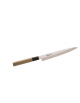Coltello yanagi sashimi in acciaio inox con manico legno - Lunghezza cm 21