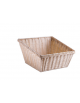 Cesto pane quasi quadrato in polipropilene colore Beige - cm 45x42x17/24h