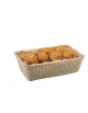 Cesto pane rettangolare in polipropilene colore Beige - GN 1/1 cm 53x32,5x15,5h