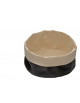 Cesto pane cotone rotondo - colore beige-nero - cm  ø 20x12h
