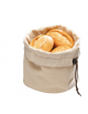 Cesto pane cotone rotondo - colore beige -  cm Ø 20x23,5h