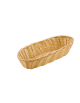 Cesto pane ovale oblungo  in polipropilene colore Beige - cm 37,5x15x7h