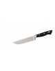 Coltello francese in acciaio inox con manico in speciale materiale plastico colore nero - cm 16