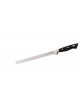 Coltello prosciutto in acciaio inox con manico in speciale materiale plastico colore nero - cm 26