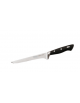 Coltello disosso in acciaio inox con manico in speciale materiale plastico colore nero - cm 18