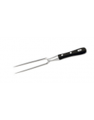 Forchettone in acciaio inox con manico in speciale materiale plastico colore nero - cm 13