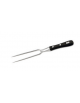 Forchettone in acciaio inox con manico in speciale materiale plastico colore nero - cm 13