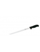 Coltello salmone alveolato in acciaio inox con manico in polipropilene colore nero o blu - cm 32