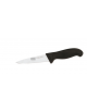Coltello scannare in acciaio inox con manico in polipropilene colore nero o rosso - cm 12