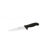 Coltello scannare in acciaio inox con manico in polipropilene colore nero - cm 18