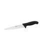 Coltello scannare in acciaio inox con manico in polipropilene colore nero o rosso - cm 20
