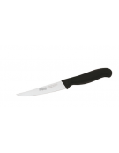 Coltello bistecca in acciaio inox con manico in polipropilene colore nero - cm 12