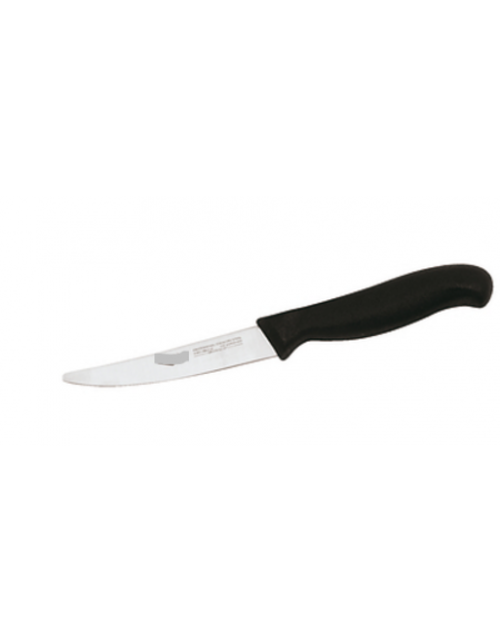 Coltello tavola mezzo dentato in acciaio inox con manico PP - cm 11 - colore nero Coltello tavola mezzo dentato in acciaio inox con manico PP - cm 11 - colore nero
