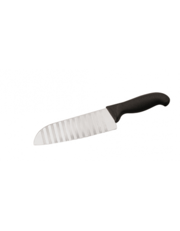 Coltello Verdure in acciaio inox con manico PP - cm 18 - colore nero