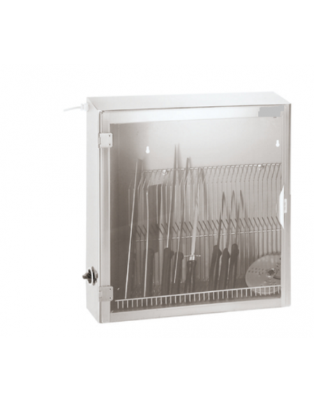 Sterilizzatore coltelli 20 pz in acciaio inox - cm 57,5x17x60h