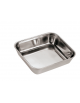 Vassoio contenitore in acciaio inox - cm 50x35x5,5h