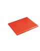Tagliere rettangolare in polietilene HDPE colore rosso - GN 1/2 - cm 32x26,5x2h
