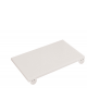 Tagliere con fermi, in polietilene HDPE colore bianco -  GN 1/1 - cm 53x32,5x2h