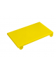 Tagliere con fermi in polietilene HDPE  colore giallo - GN 1/1 - cm 53x32,5x2h